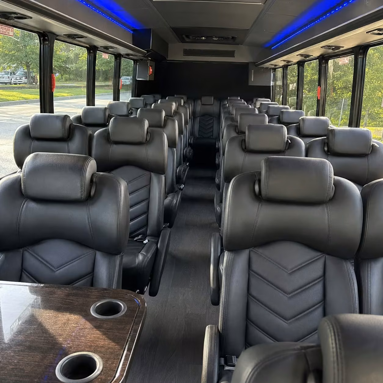 25 passenger minibus interior